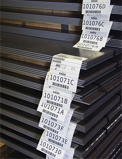 TMW prepares service center customer steel with branded paper, tags and codes